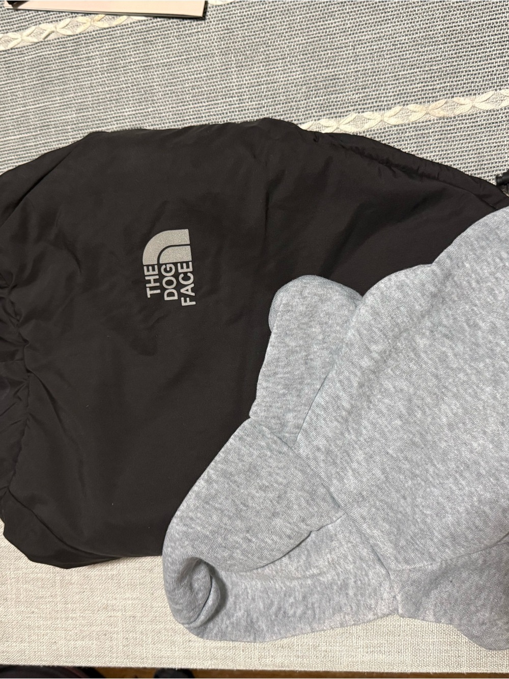 The Dog Face Black Jacket with Heather Gray Hoodie bundle for both pieces